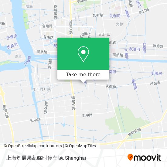 上海辉展果蔬临时停车场 map