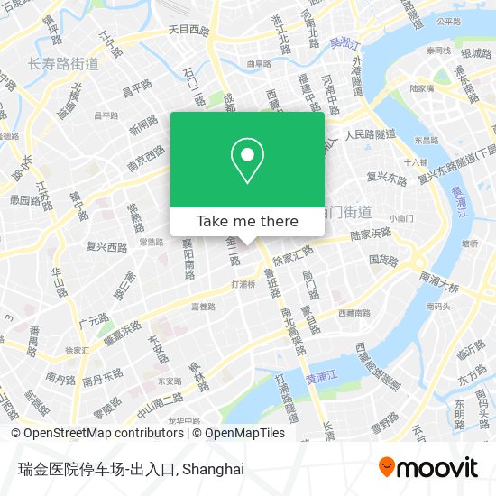 瑞金医院停车场-出入口 map