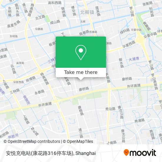 安悦充电站(康花路316停车场) map