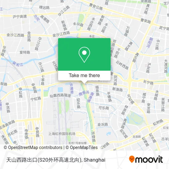 天山西路出口(S20外环高速北向) map