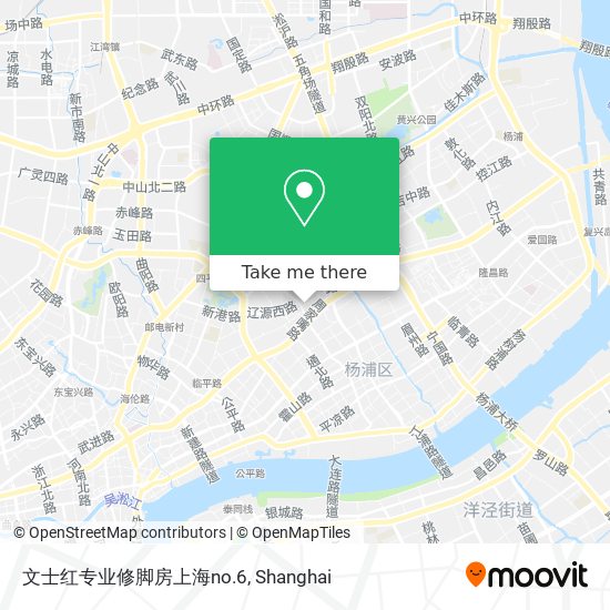 文士红专业修脚房上海no.6 map