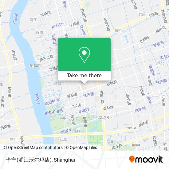李宁(浦江沃尔玛店) map