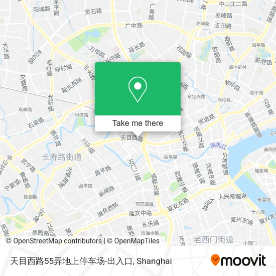 天目西路55弄地上停车场-出入口 map
