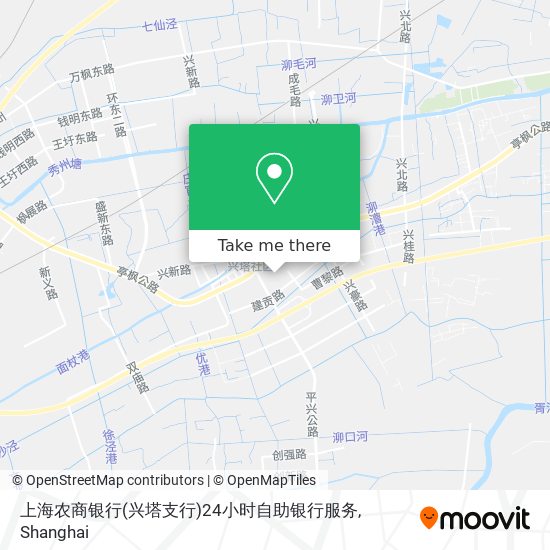 上海农商银行(兴塔支行)24小时自助银行服务 map