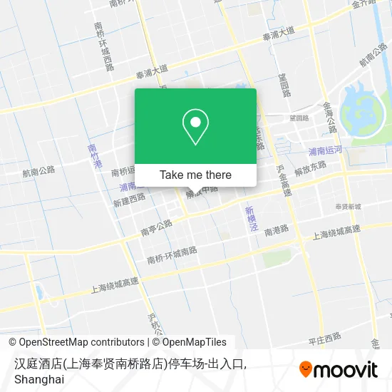 汉庭酒店(上海奉贤南桥路店)停车场-出入口 map