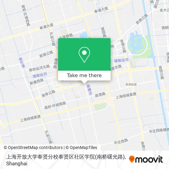 上海开放大学奉贤分校奉贤区社区学院(南桥曙光路) map