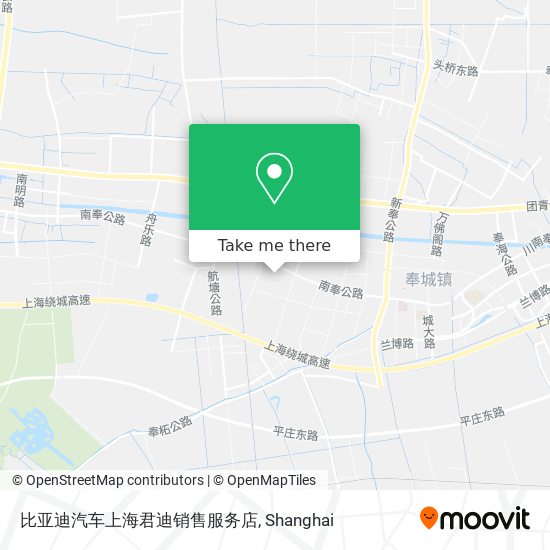 比亚迪汽车上海君迪销售服务店 map