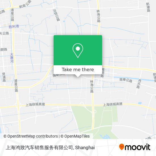 上海鸿致汽车销售服务有限公司 map