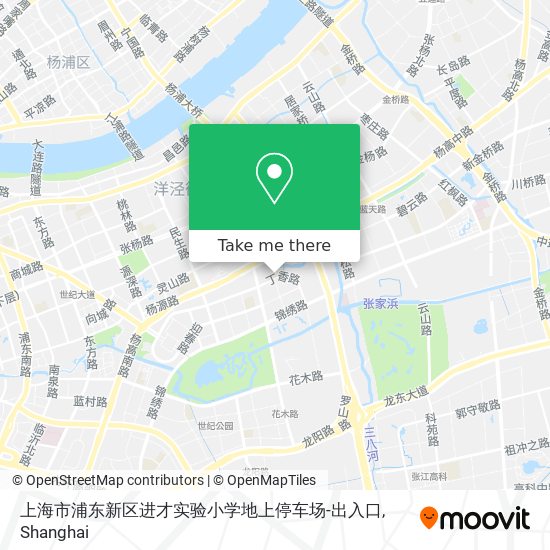 上海市浦东新区进才实验小学地上停车场-出入口 map