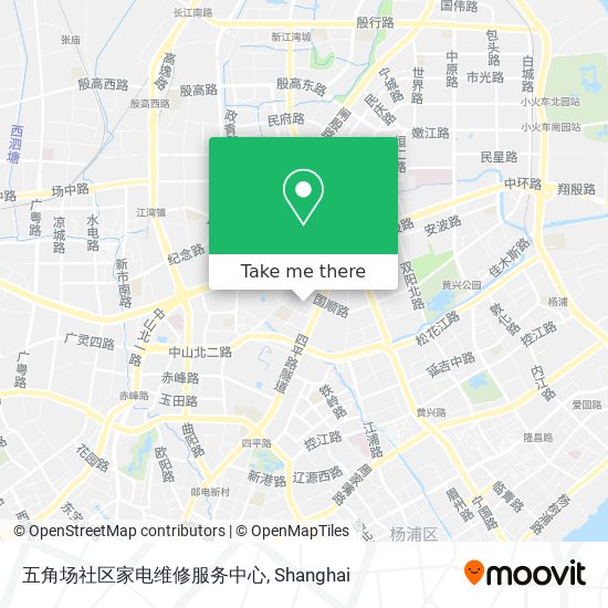 五角场社区家电维修服务中心 map