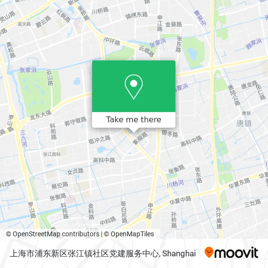 上海市浦东新区张江镇社区党建服务中心 map