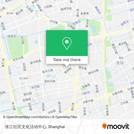 张江社区文化活动中心 map