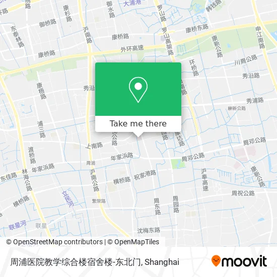 周浦医院教学综合楼宿舍楼-东北门 map