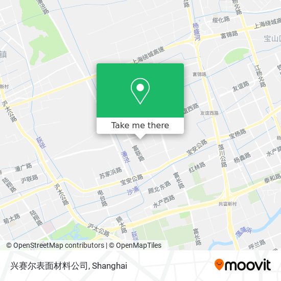 兴赛尔表面材料公司 map