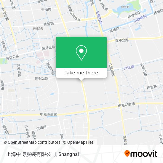 上海中博服装有限公司 map