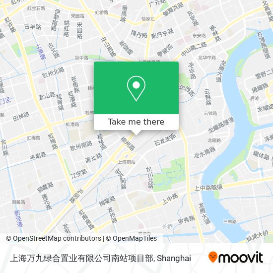 上海万九绿合置业有限公司南站项目部 map