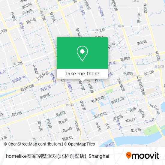 homelike友家别墅派对(北桥别墅店) map