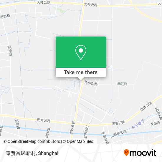 奉贤富民新村 map