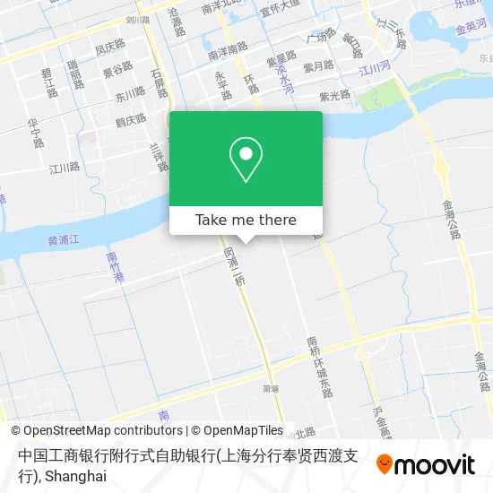 中国工商银行附行式自助银行(上海分行奉贤西渡支行) map