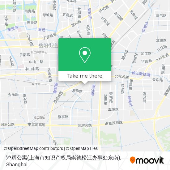 鸿辉公寓(上海市知识产权局崇德松江办事处东南) map