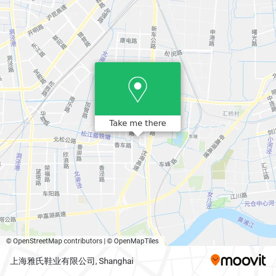 上海雅氏鞋业有限公司 map