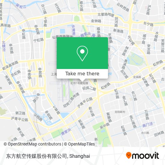 东方航空传媒股份有限公司 map