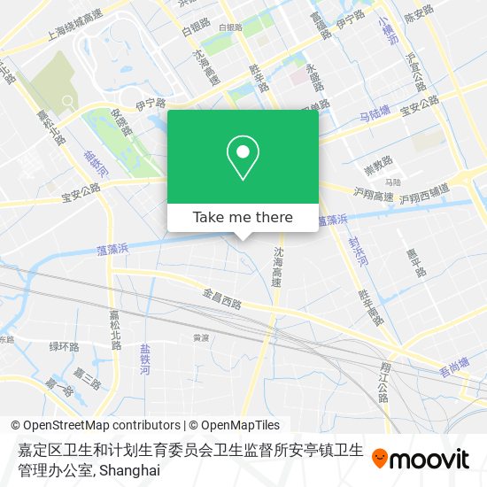 嘉定区卫生和计划生育委员会卫生监督所安亭镇卫生管理办公室 map