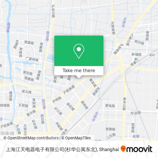 上海江天电器电子有限公司(杉华公寓东北) map