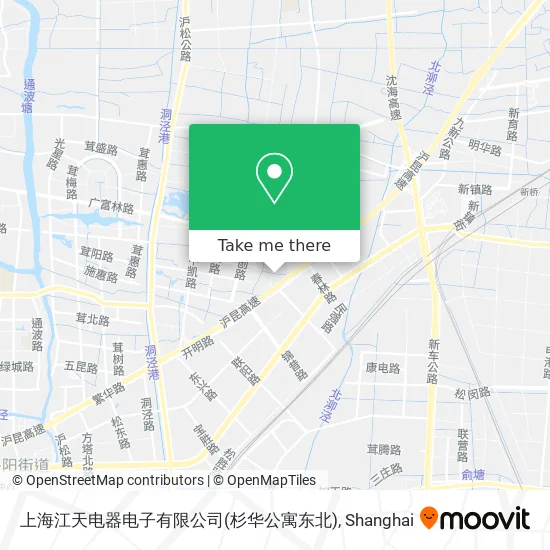 上海江天电器电子有限公司(杉华公寓东北) map