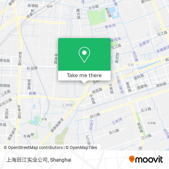 上海田江实业公司 map