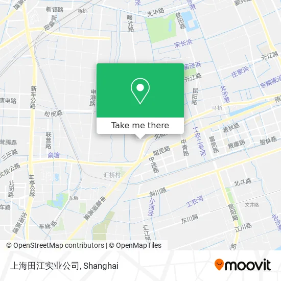 上海田江实业公司 map