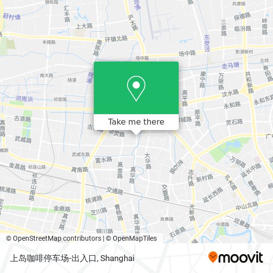 上岛咖啡停车场-出入口 map