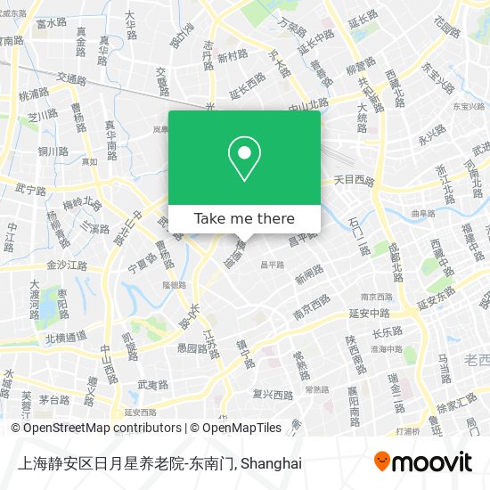 上海静安区日月星养老院-东南门 map