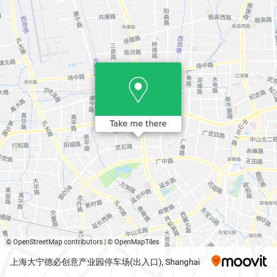 上海大宁德必创意产业园停车场(出入口) map