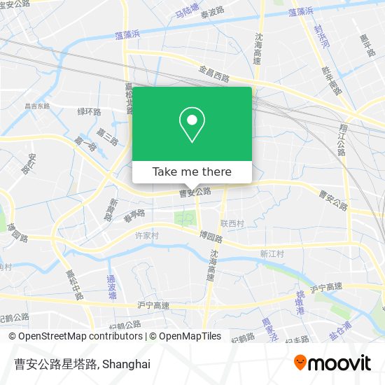 曹安公路星塔路 map