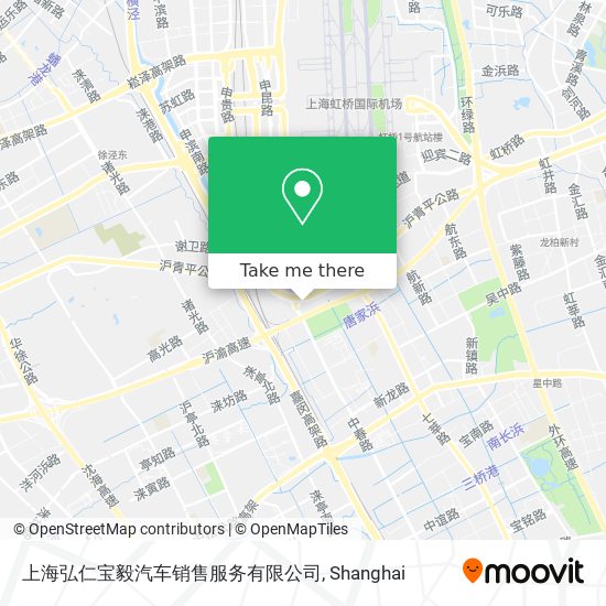 上海弘仁宝毅汽车销售服务有限公司 map