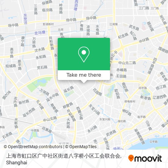 上海市虹口区广中社区街道八字桥小区工会联合会 map