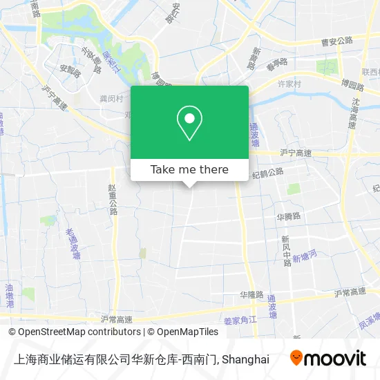 上海商业储运有限公司华新仓库-西南门 map