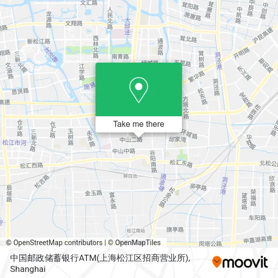 中国邮政储蓄银行ATM(上海松江区招商营业所) map