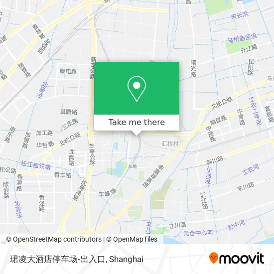 珺凌大酒店停车场-出入口 map