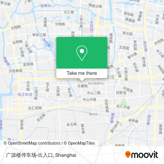 广源楼停车场-出入口 map