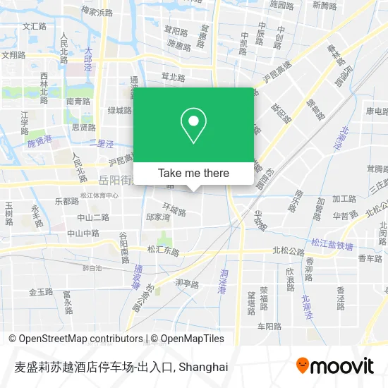 麦盛莉苏越酒店停车场-出入口 map