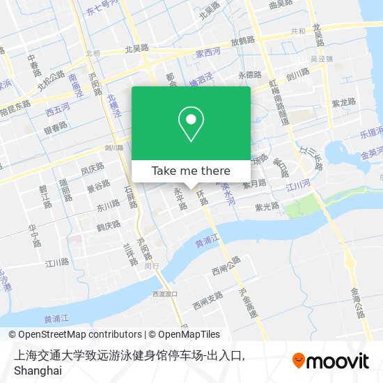 上海交通大学致远游泳健身馆停车场-出入口 map