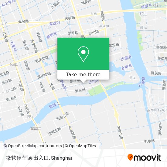 微软停车场-出入口 map