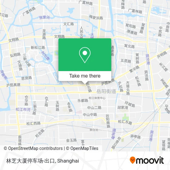 林芝大厦停车场-出口 map