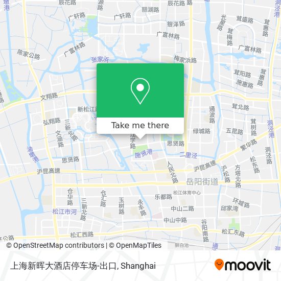 上海新晖大酒店停车场-出口 map