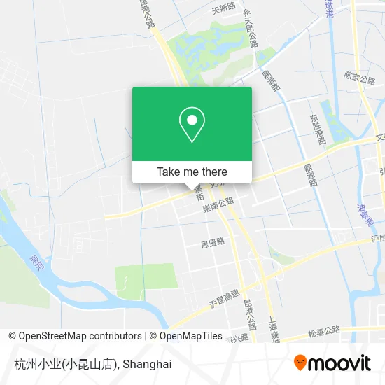 杭州小业(小昆山店) map