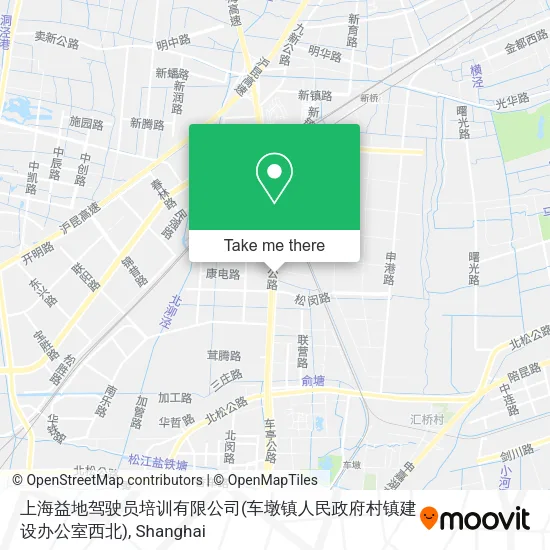 上海益地驾驶员培训有限公司(车墩镇人民政府村镇建设办公室西北) map