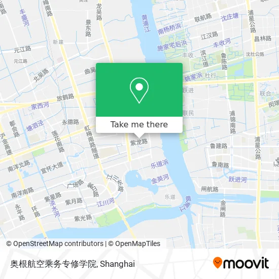 奥根航空乘务专修学院 map