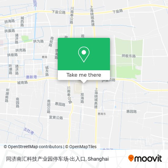 同济南汇科技产业园停车场-出入口 map